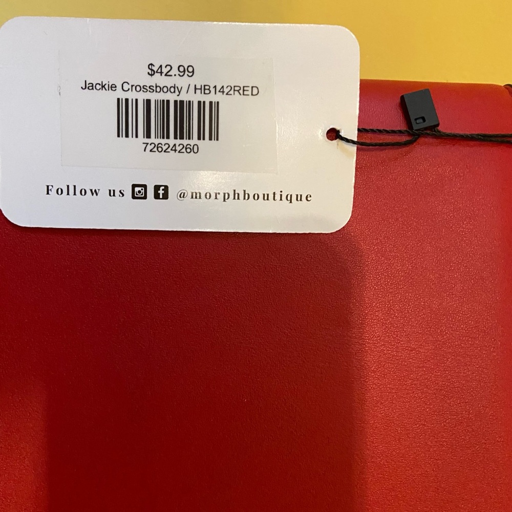 Red/Black/Brown graphic Handbag (Morph Boutique) - Picture 7 of 7
